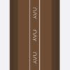 ABAYA A-line cut Logo Brown